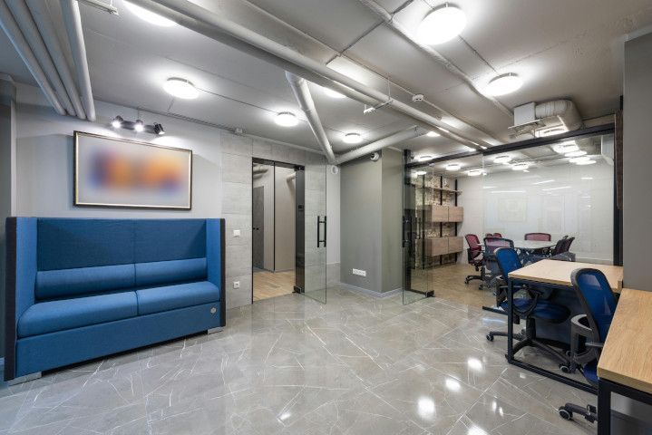 Professional tiling of an office floor in Swansea by Daffodil Decor.